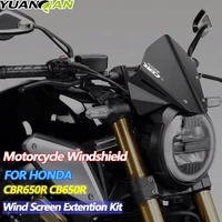 motorcycle windshield windscreen aluminum kit deflector fairing cover for honda cbr650r cbr 650r 650 r cb650r cb650 r 2019 2020