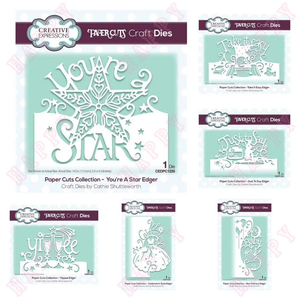 

Metal Cutting Die Star Champagne Cup Princess Dress Snowflake Scrapbook Diary Decoration Paper Craft Diy Make Embossing Template