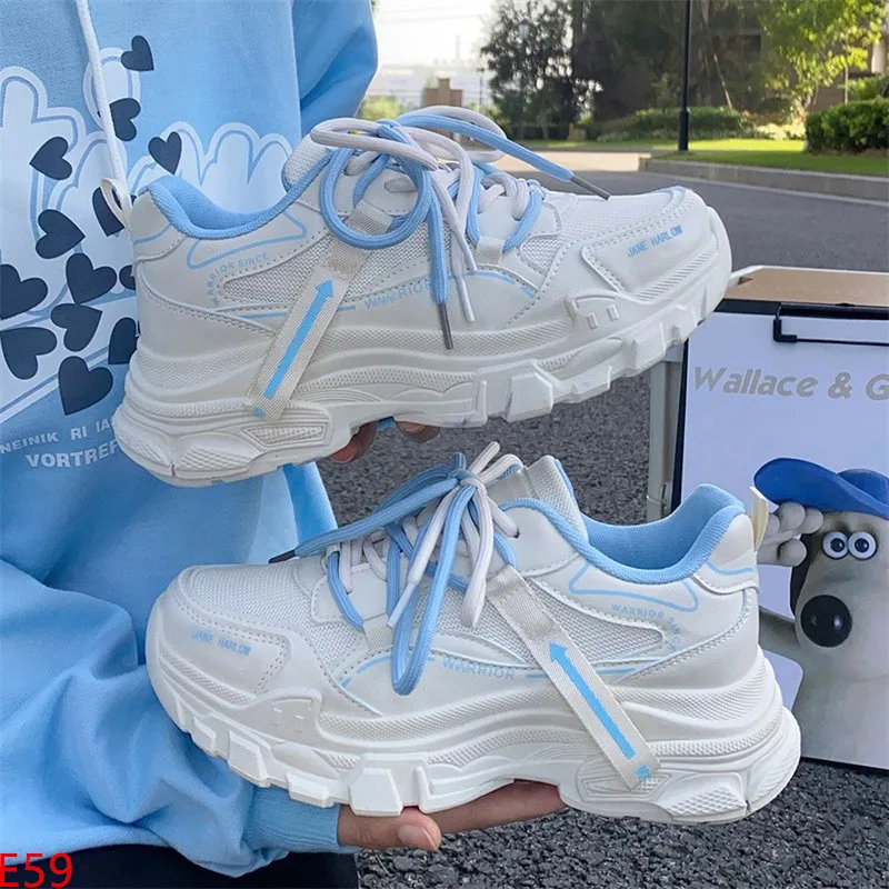 

Женская обувь универсальная толстая подошва новая сетчатая дышащая повседневная спортивная обувь дышащие кроссовки на шнуровке женская обувь для бега