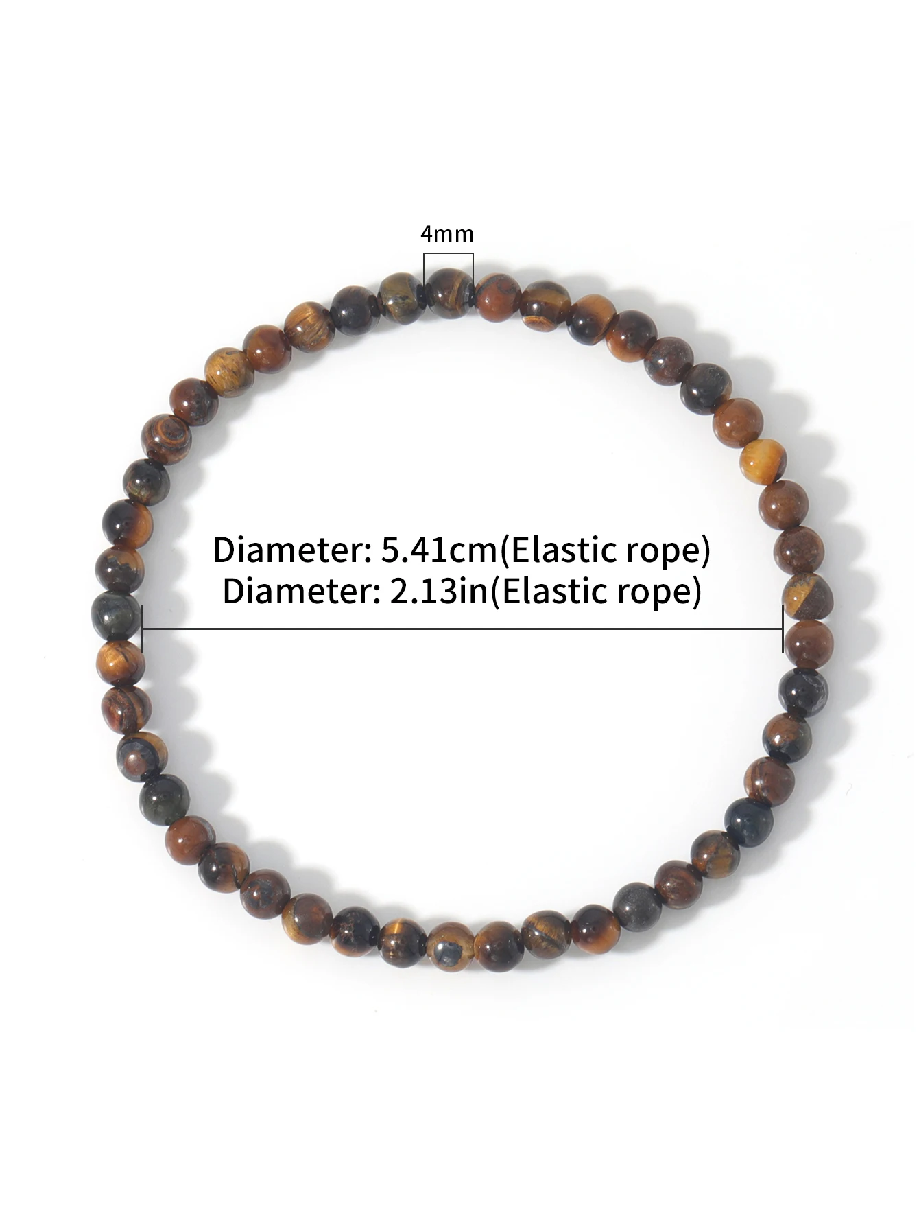 Браслет OAIITE с тигровым глазом 4 мм браслет из натурального камня для женщин и