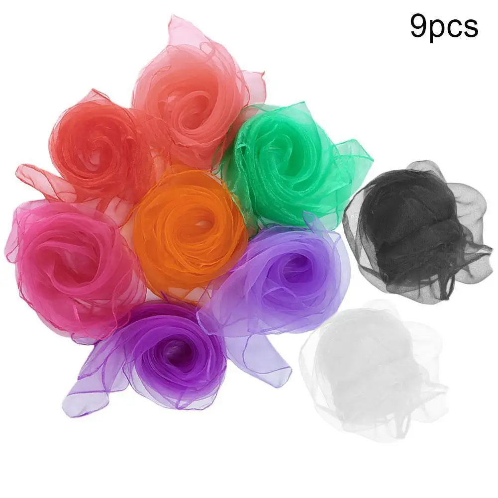 

9 Colors Outdoor Dancing Towel Juggling Towel Candy Color Fitness Towel Dance Gauze Shawl Fitness Towel