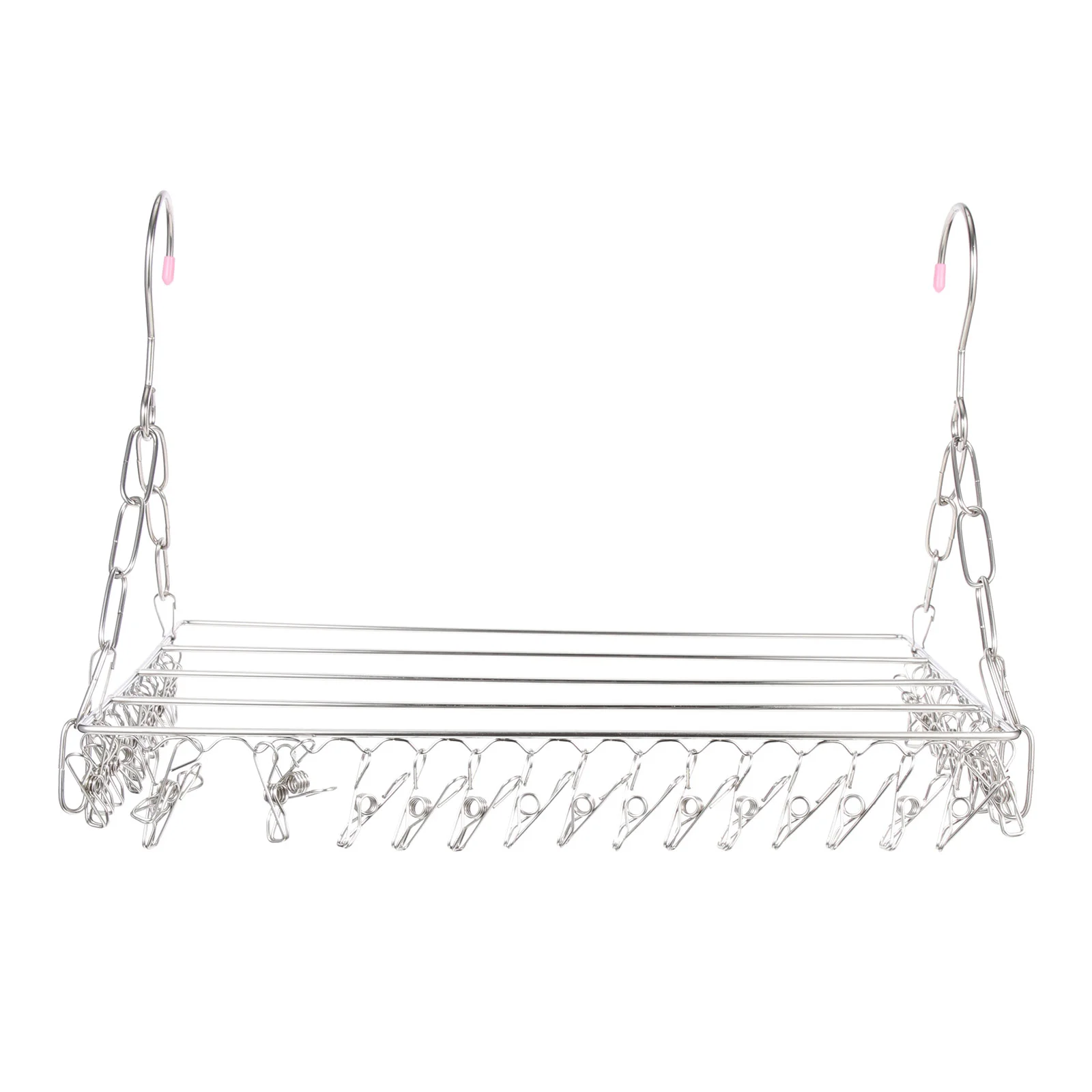 

Rack Drying Hanger Clothes Clips Laundry Clip Sockhangingbras Toweldrip Peg Clothespin Dryer Metal Windproof Sockshook Swivel