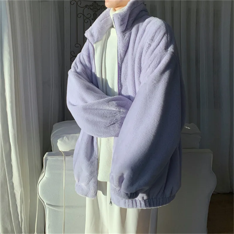 Winter Jacket Men Warm Fashion 5 Colors Casual Thickened Lamb Wool Jacket Men Streetwear Loose Short Coat Mens Fleece Coat M-2XL