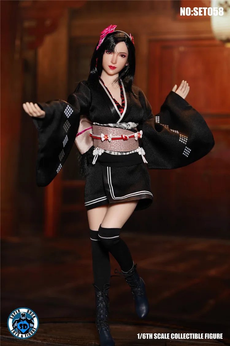 Кимоно Tifa в стиле файтинг богини Классическая японская аниме-игра косплей-юбка