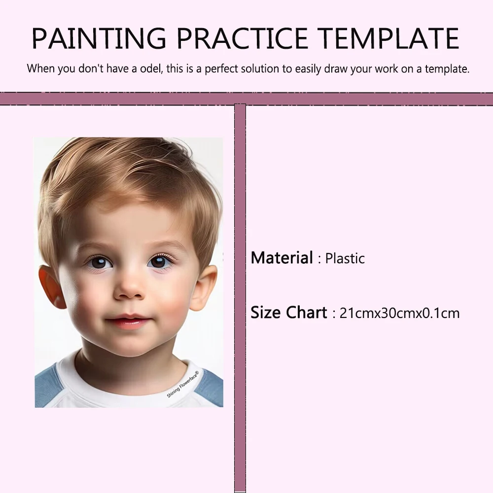 Шаблон для практики рисования Нетоксичная и моющаяся многоразовая