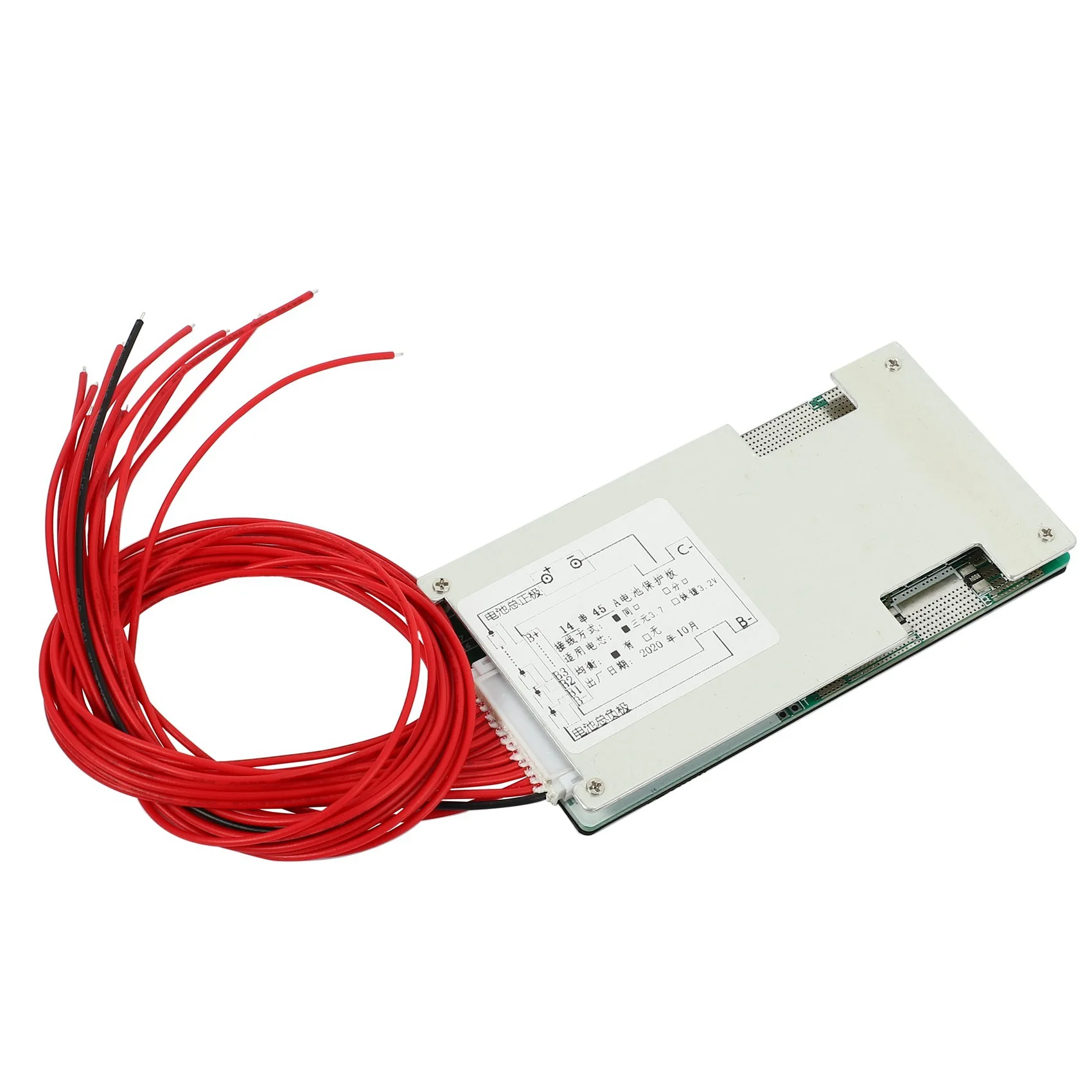 48 В, 14S, 45 А-ионная батарея BMS PCB с балансировкой, подходит для электровелосипеда Escooter