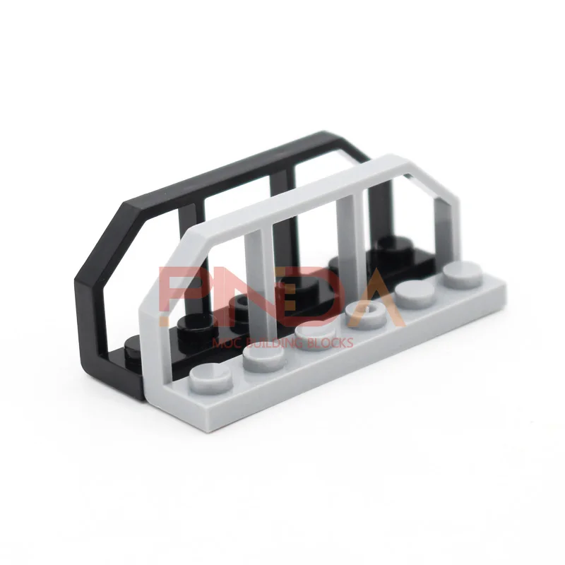 MOC City Street parti di ringhiera Creativa 6583 Строительные блоки в сбореgio Track Train Fence accessori 20 шт. giocattoli