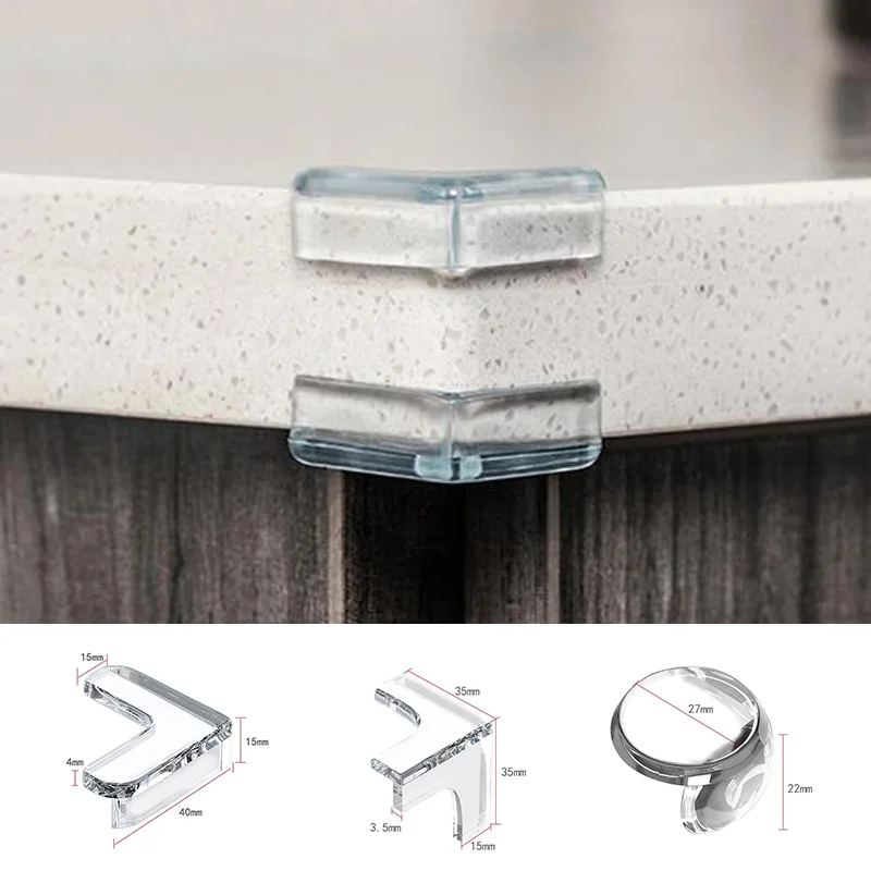 10 шт. силиконовые накладки на углы мебели для защиты от столкновений - купить по