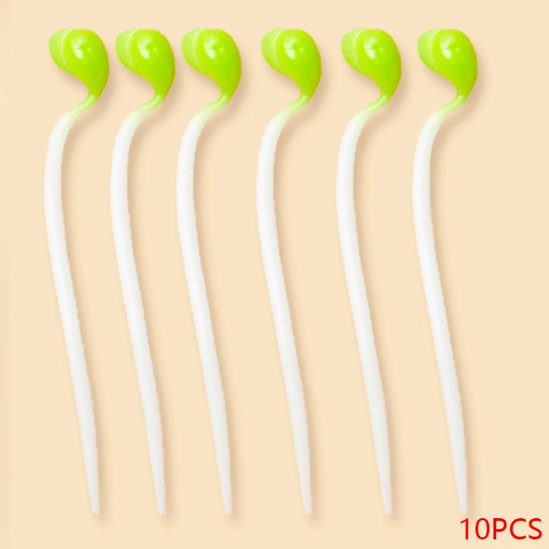 

New Stretchy Decompression Toy Tpr Simulation Yellow Green Bean Sprout Model Pressure Food Vegetable Decompression Pull Toy
