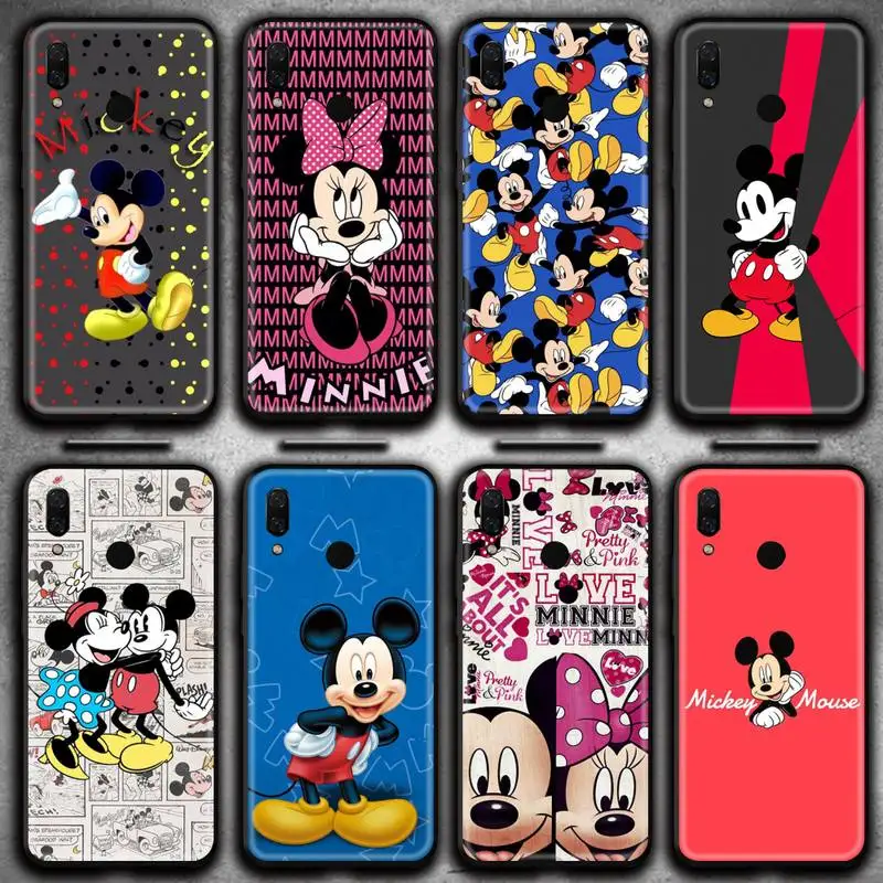 

Cartoon Mickey Minnie Mouse Phone Case for Huawei Y6P Y8S Y8P Y5II Y5 Y6 2019 P Smart Prime Pro