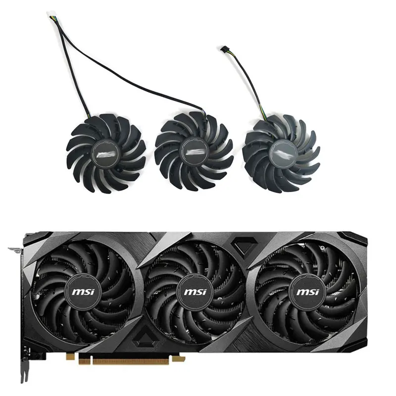 

85MM 4PIN 12V 0.40A PLD09210S12HH RTX 3080 GPU fan for MSI RTX 3070 3080 3090 VENTUS 3X GAMING graphics card cooling fan