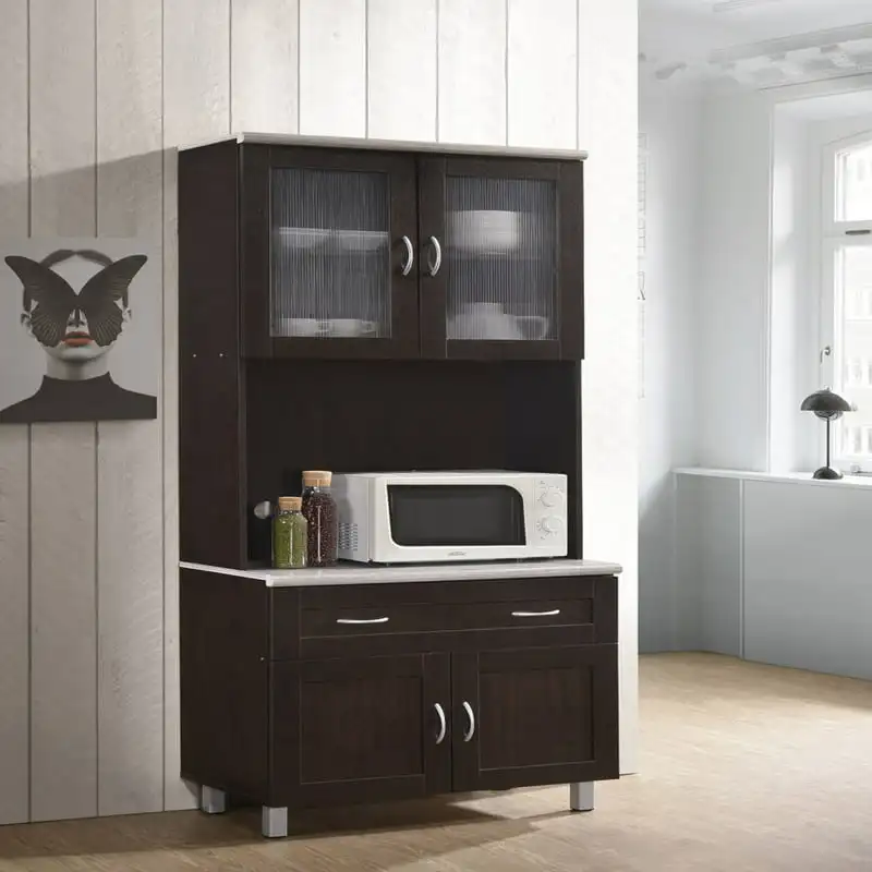 

Kitchen Cabinet, Chocolate-Grey