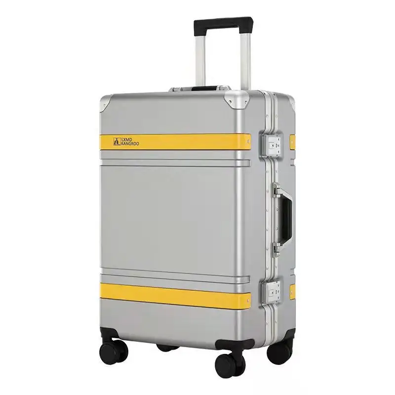 New Suitcase  Aluminum Frame Universal Wheel Trolley Case 20 Inch Boarding Case Student PC Suitcase