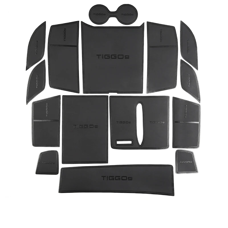 

Нескользящий коврик для стайлинга автомобиля JAECOO J8 2024, резиновая прокладка для двери, прорези для ворот, декоративная подушка для чашки, автомобильные аксессуары