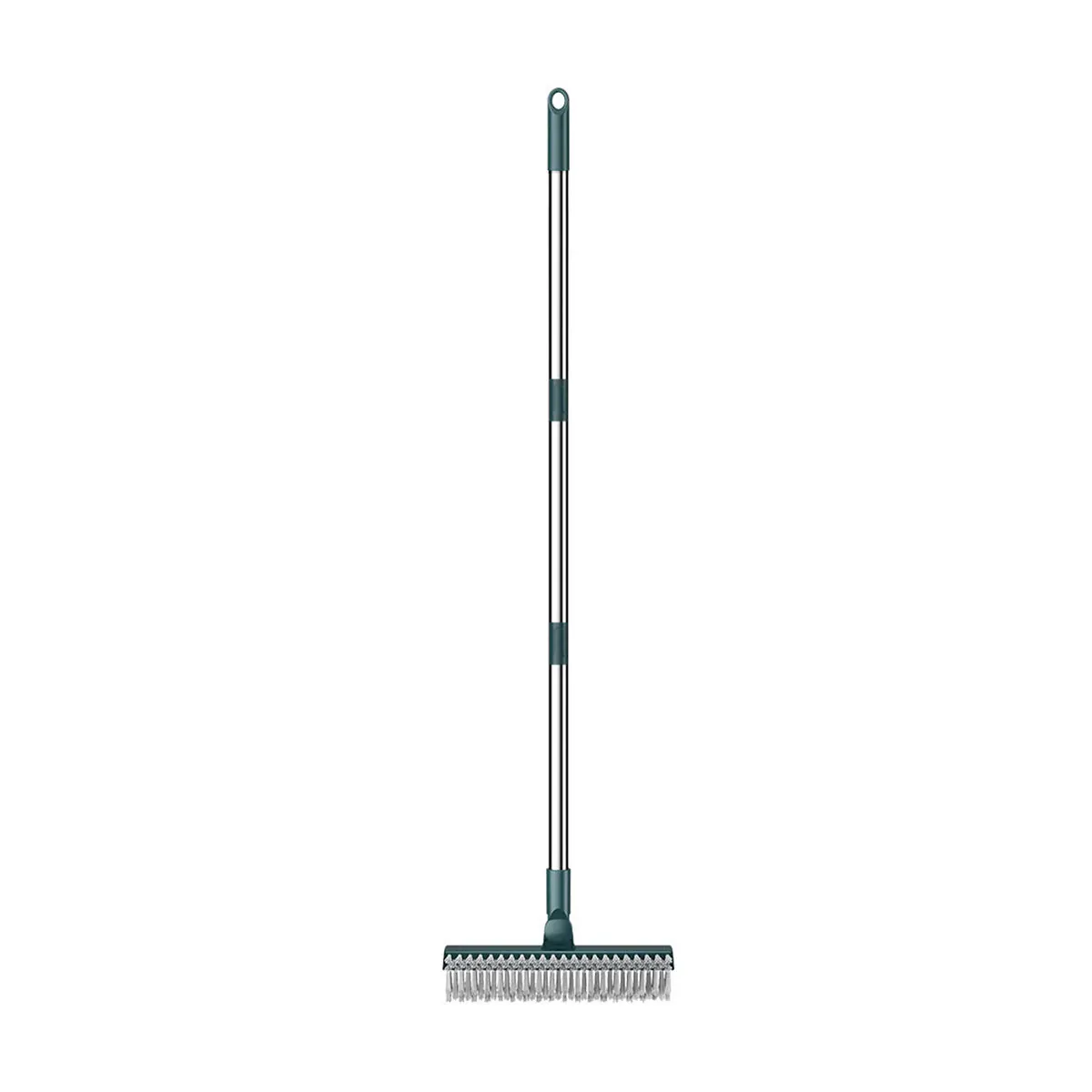 

Floor Scrub Brush with 44 Inch Adjustable Long Handle 3 In 1 Multifunctional Scrape and Brush 45° Rotating Stiff Bristles Brush