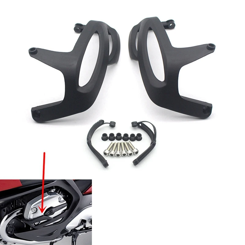 Motorcycle Engine Cylinder Head Guard Protector Side Cover For-BMW R1200GS R1200R R1200RT R1200S R1200ST 2004-10