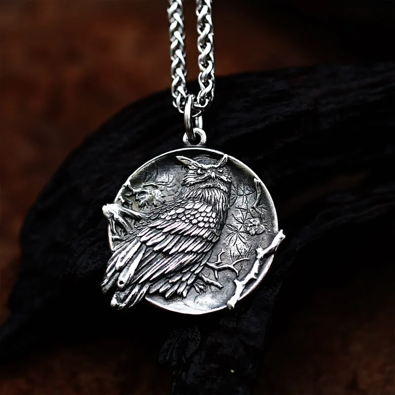 Модное мужское ожерелье из нержавеющей стали с подвеской в стиле панк