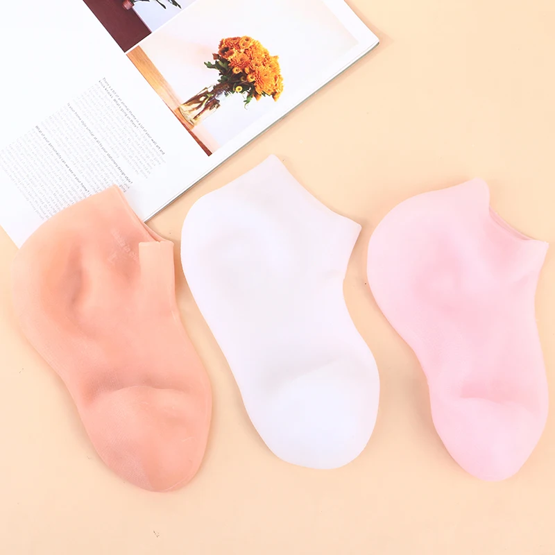 

Уход за ногами, увлажняющие силиконовые гелевые носки, кожа ног, против трещин ног, раньше, для домашнего использования