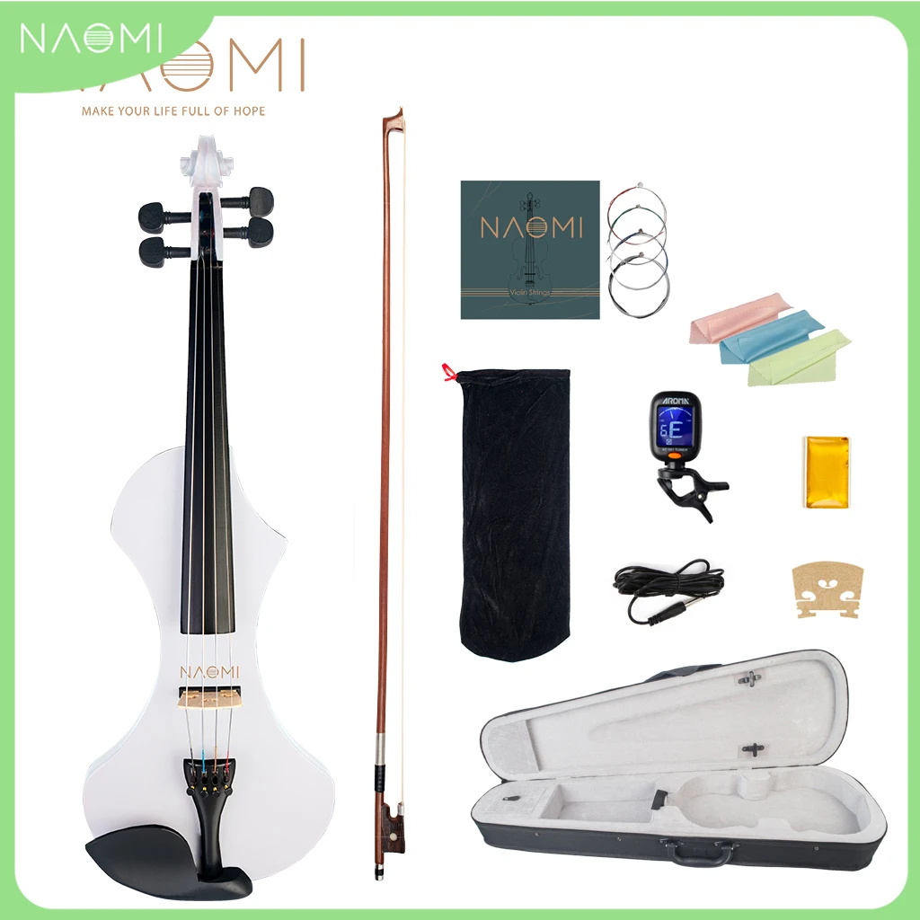NAOMI электрической скрипке 4/4 Matte White Full Размеры массива - Цена: 4835.81