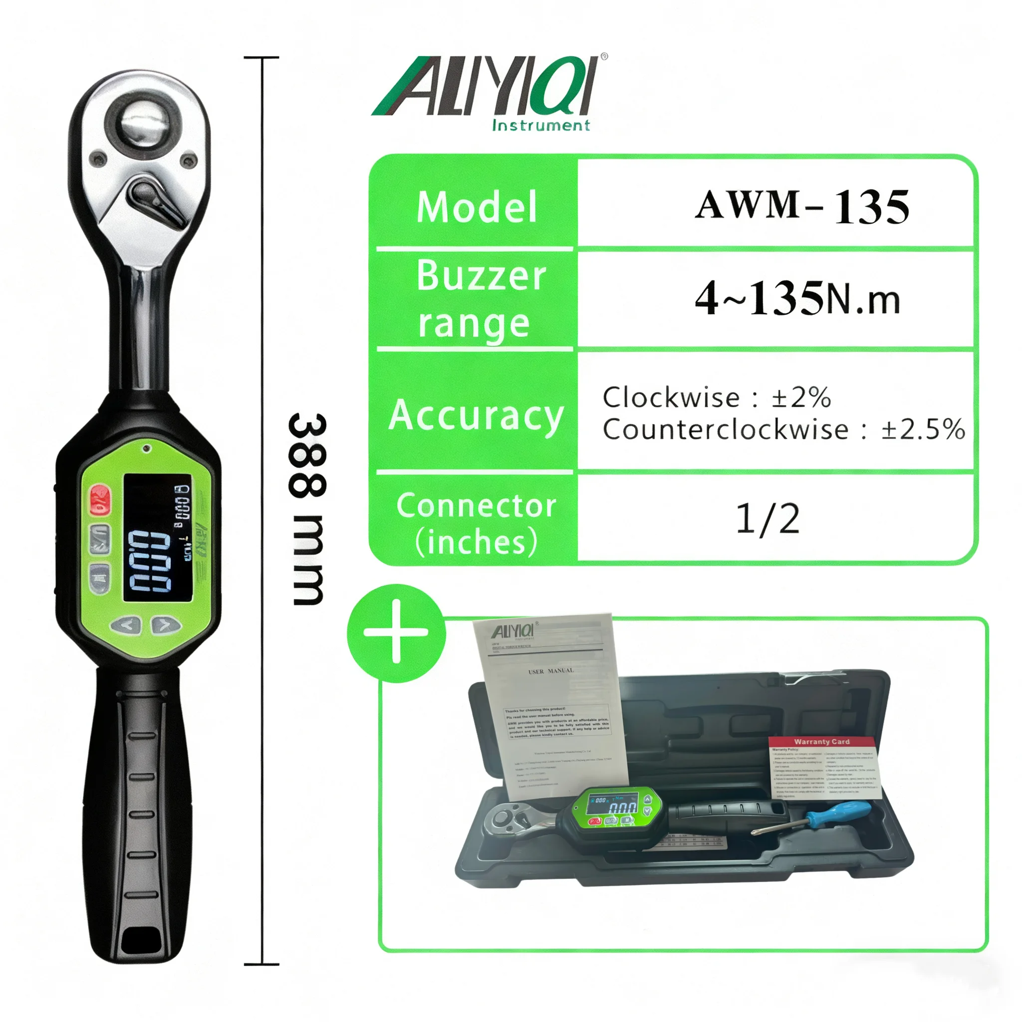 

Aliyiqi Мини-динамометрический ключ AWM-10