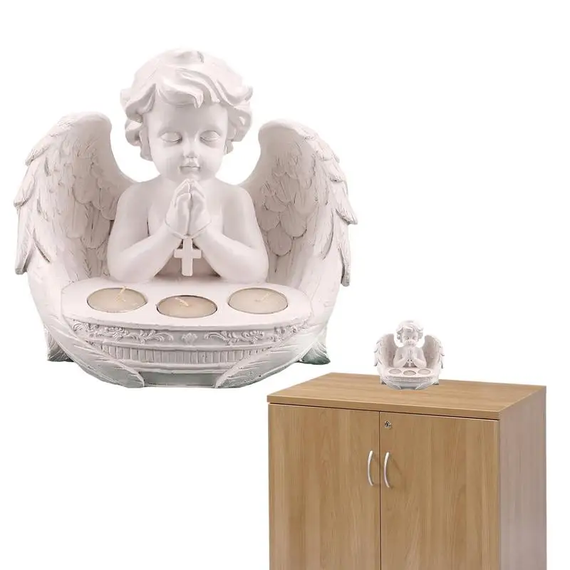 

Подсвечник с ангелом из смолы, подсвечник с ангелом, подсвечник с статуей, подсвечник для свечи, подарки, украшение для рабочего стола гостиной
