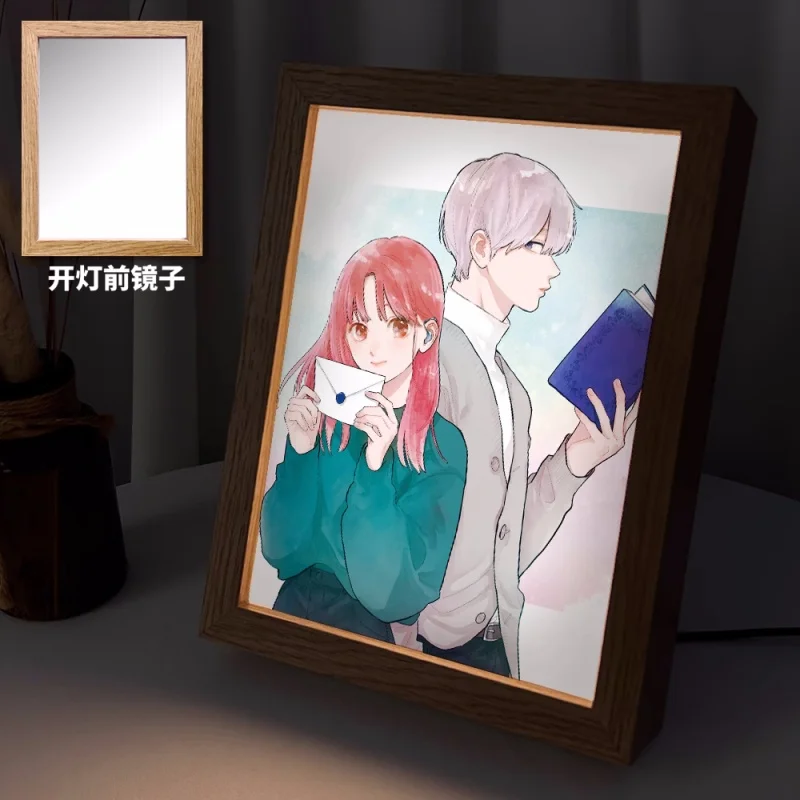 Аниме знак привязания светильник украшения Настольная экшн-фигурка деревянные