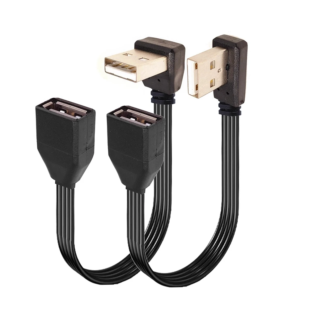 Плоский Удлинительный кабель USB 0 05 2 0-1 м штекер-гнездо передачи данных для