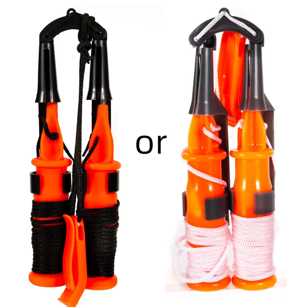 

Ice Fishing Claw Ice Awl Fishing Breaker Drill Ice Fishing Pick Chisel Safety Life Saving Hand Tools Whistle Lanyard New