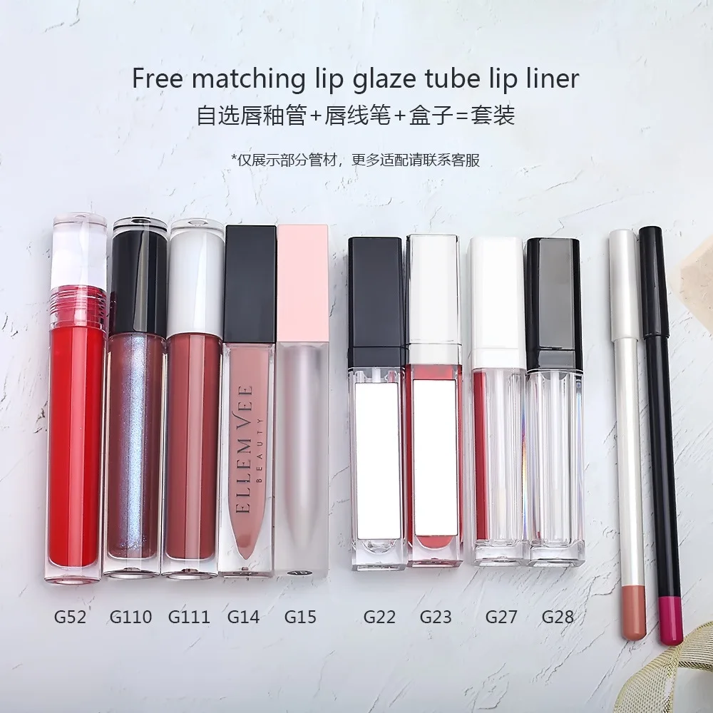 

Private Label Matte Fog Lip Gloss Set Lipliner Waterproof Long-lasting Liquid Lipstick Cosmetic Beauty Keep 24 Hours Shine Lip