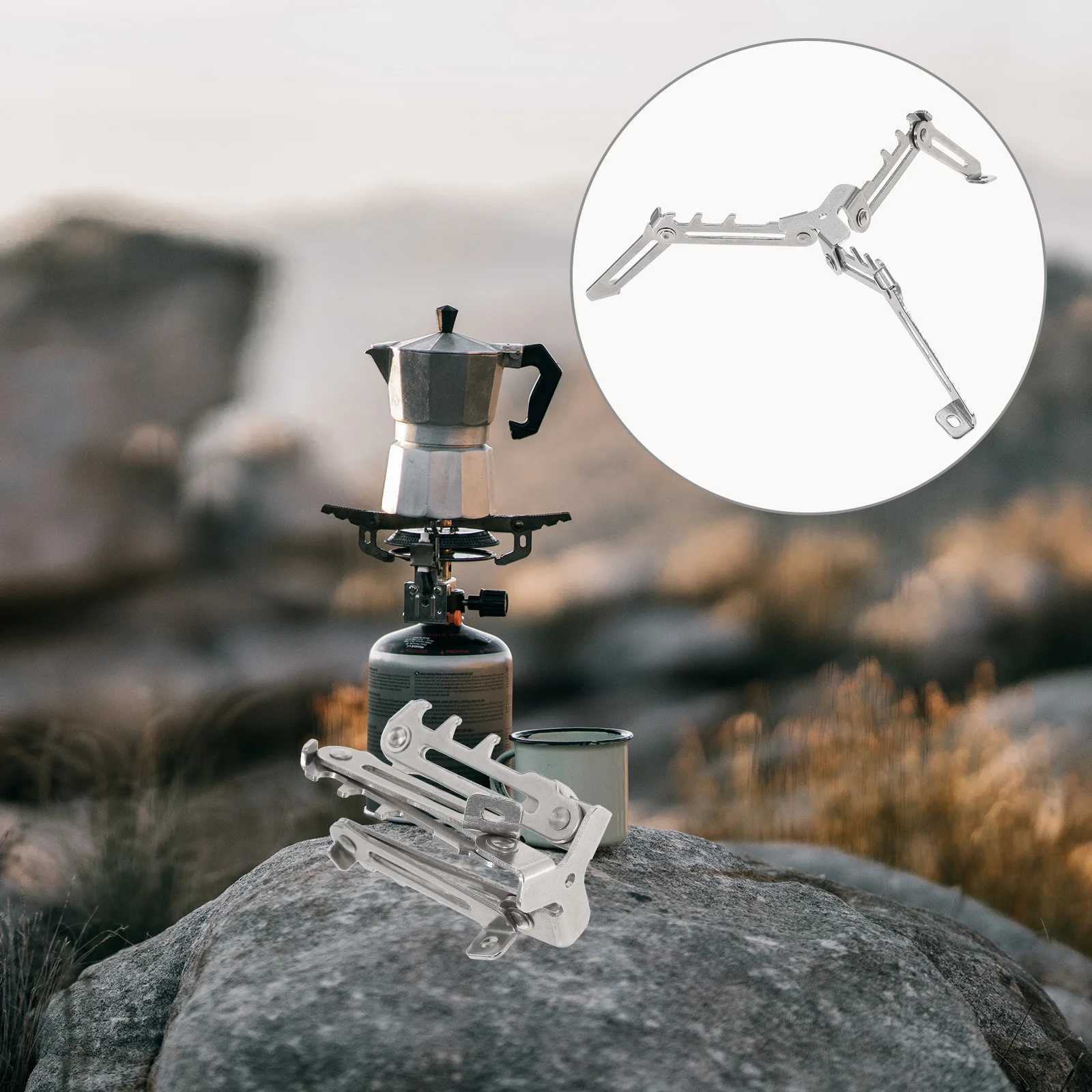 

Gas Tank Stand Canister Brackets Folding Stands Fuel Bottle Holder Tripod Bracket Camping Standard Stove Can Propane Outdoor