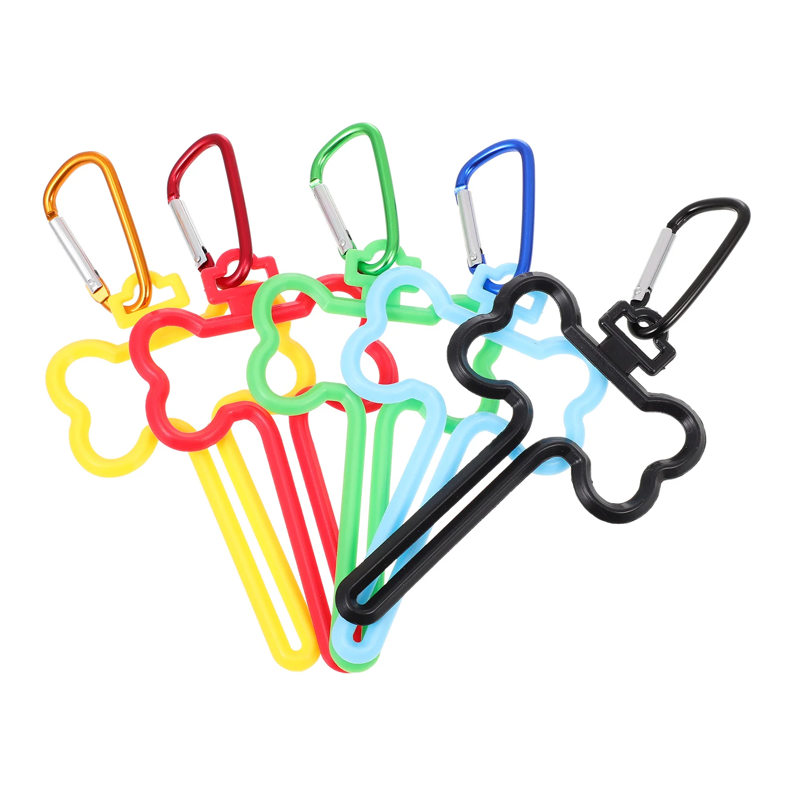 

5pcs Hand-free Pet Poop Bag Holders Portable Dog Trash Bag Clamps Convenient Dog Leash Bag Clips Garbage Bag Fixators for Gift