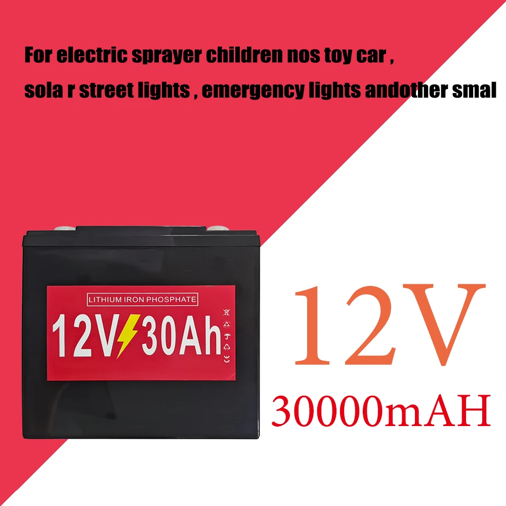 

Литиевый аккумулятор 12 в 30 Ач Новинка 100% для электрического распыления, Детские игрушечные автомобили, солнечные уличные фонари, аварийные огни