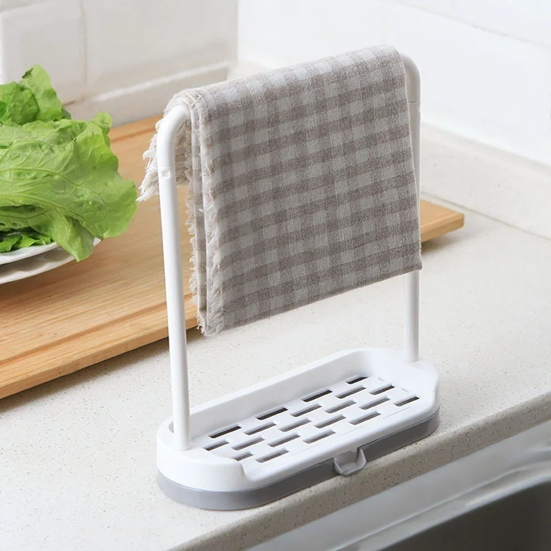 

Kitchen Storage Rack Towel Sponge Drain s Rag Dishcloth Sink Desktop Organizer Hanging Bathroom Soap Holder dish rack