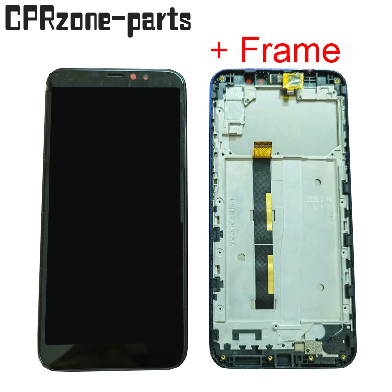 

Black + Frame For HISENSE E30 HLTE220e LCD Display With Touch Screen Digitizer Sensor Panel Assembly