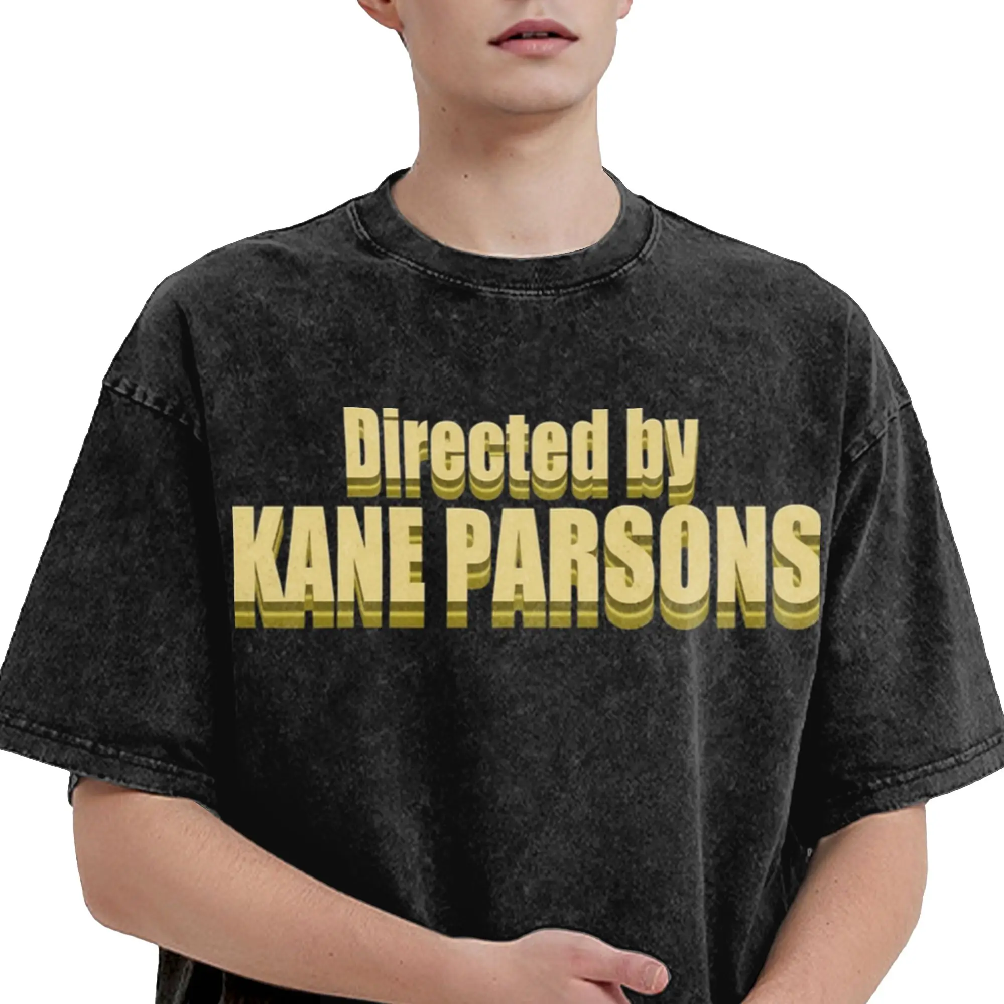 Фото Футболка с принтом в стиле ретро от Kane Parsons, унисекс, оверсайз, с коротким рукавом, для мужчин и женщин, в стиле стритвир, с принтом Backrooms. №3