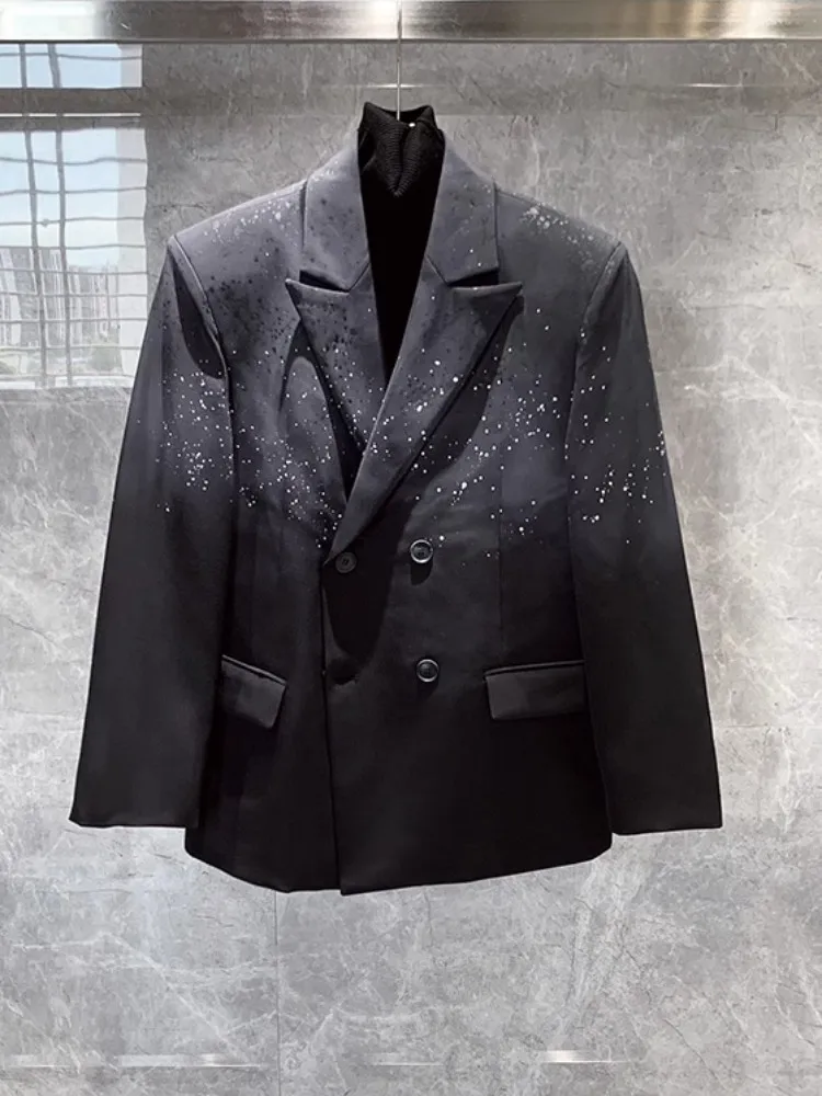 Деловой повседневный двубортный пиджак