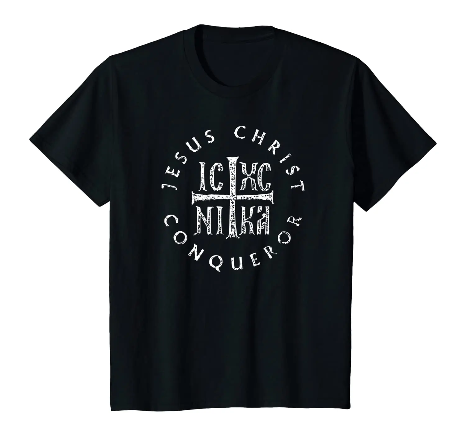 

Christogram Orthodox Christian IC XC NIKA Cross T-Shirt 100% Cotton O-Neck Summer Short Sleeve Casual Mens T-shirt Size S-3XL