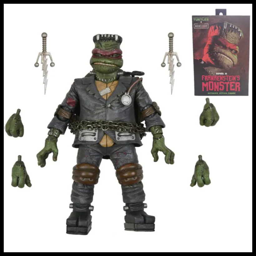 

Neca Global Monster Teenage Mutant Ninja Turtles Raphael Play The Role Frankenstein Action Figure Movie Character Model Kid Toys