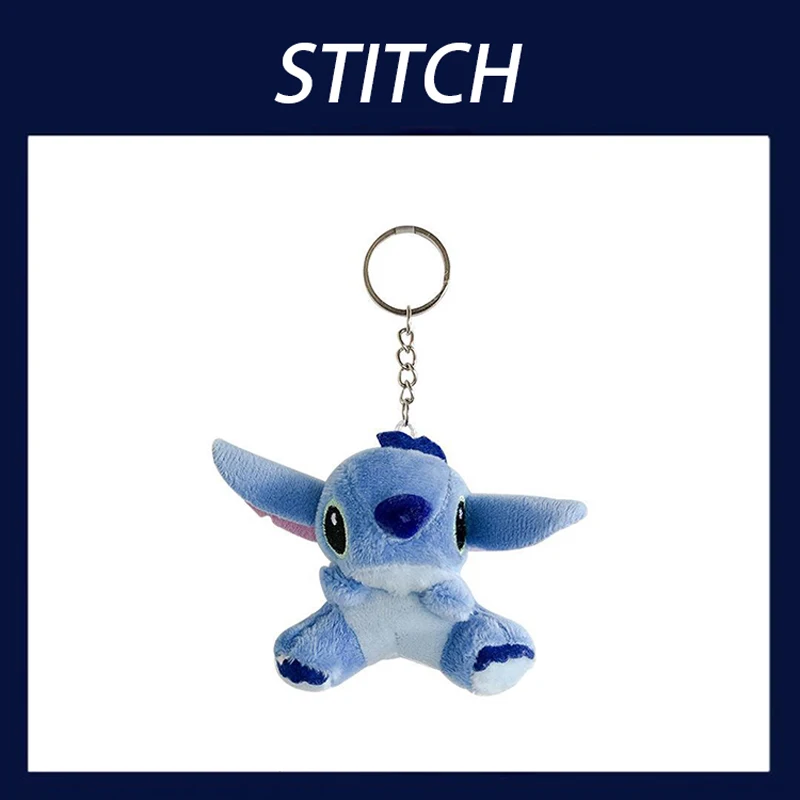 

Disney Cartoon Blue Pink Stitch Plush Keychain Anime Toys Lilo and Stitch 7Cm Stich Plush Stuffed Toys Christmas Gifts for Kids