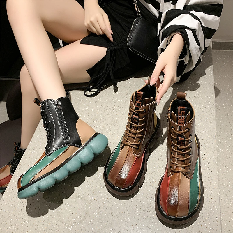 

Ladies Martin boots running shoes high-top casual shoes outdoor sports shoes walking platform vulcanized shoes Zapatillas mujer