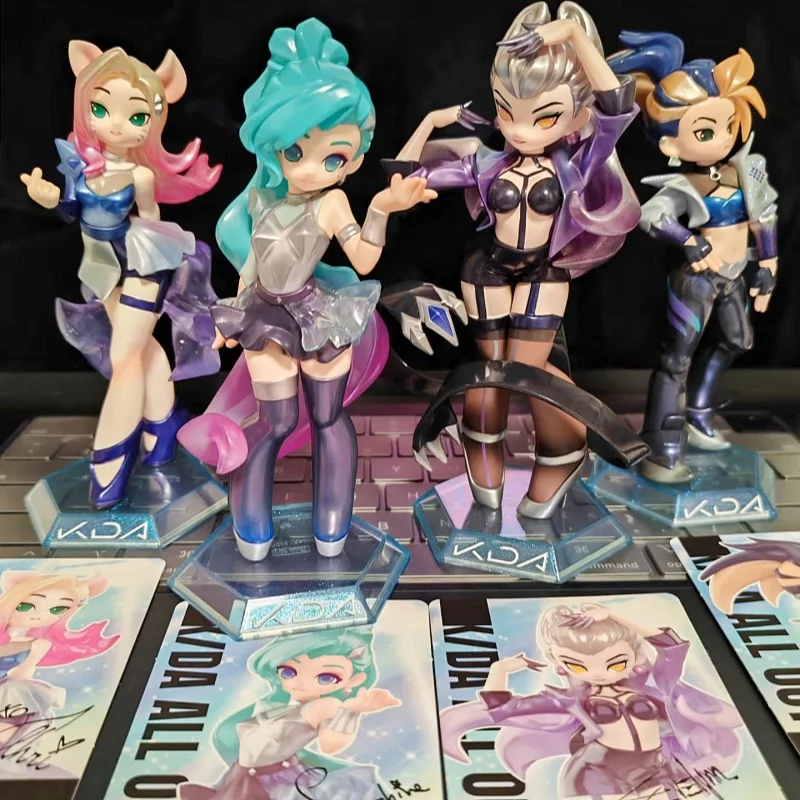 Genuino K/Da All Out League Of Legends Akali&ampAhri&ampEvelynn&ampSeraphin Serie Intersting Box Beaver Kasha Maniglia Regalo Подарки