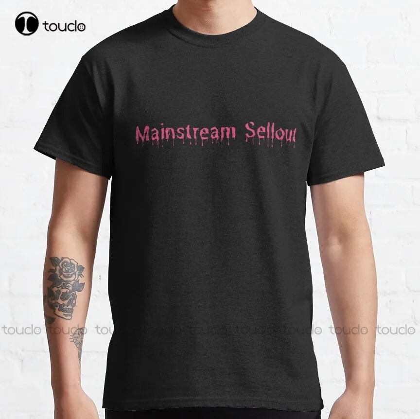 

Mainstream Sellout Classic T-Shirt Mainstream Sellout Mgk Machine Gun Kelly Grey T Shirts For Men Digital Printing Tee Shirt New