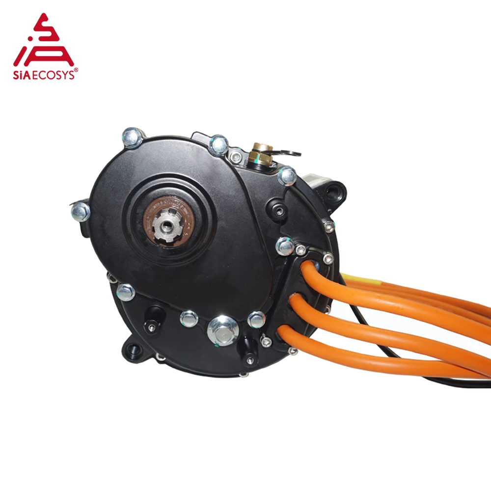 Фото Новый электродвигатель QS MOTOR QS138 2500W 72V 55H PMSM с энкодером и цепной звездочкой 428 15T для электромотоцикла №2