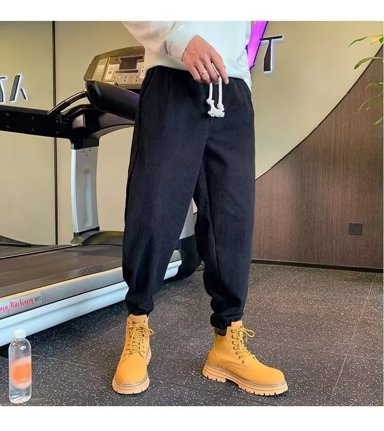 

Брюки-Карандаш мужские вельветовые, джинсовые спортивные штаны, стиль хип-хоп, повседневная роскошная дизайнерская одежда, винтажные, Y2k, 2023