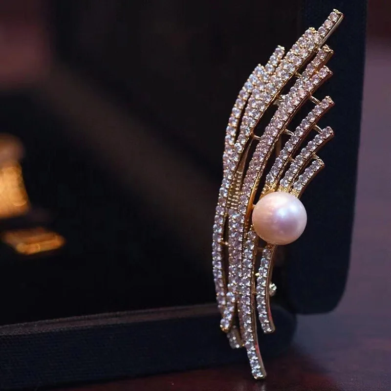 【Аксессуары DIY】Новая элегантная женская брошь с цирконом аксессуары для