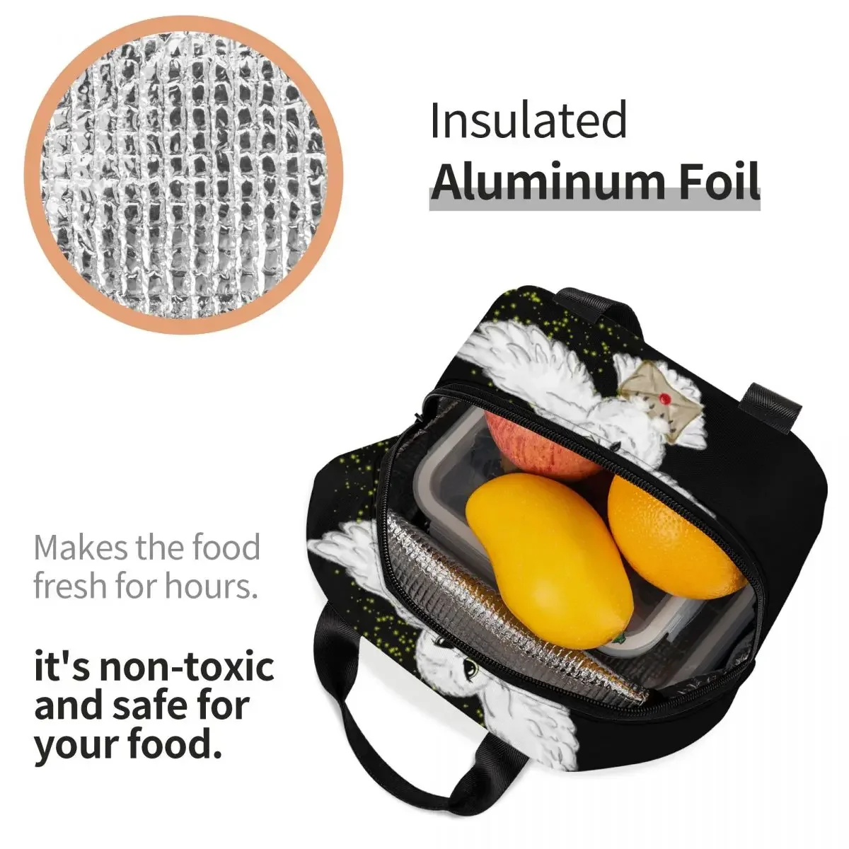 Хэллоуин Сова Flight Термоизолированная сумка для обеда Женская ведьма Волшебная