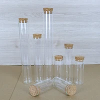 50pcs empty glass container craft vials jewelry ornaments corks bottles customized wedding holiday present jars