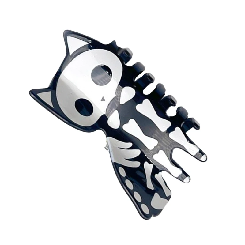 Очаровательная заколка для волос с дизайном кошки игривый череп заколки в форме