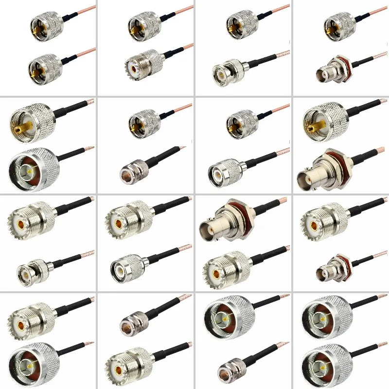 

RG316 Cable UHF PL259 SO239 To N Type BNC TNC Male Female Connector N TNC BNC TO UHF Extension RG316 Low Loss Fast Delivery RF
