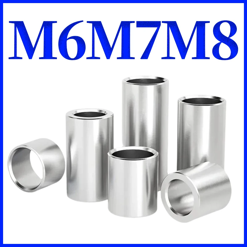 

Круглая полая прокладка из нержавеющей стали 304, без резьбы, проходная втулка, шайба M6M7M8, промышленные полки, украшение дома